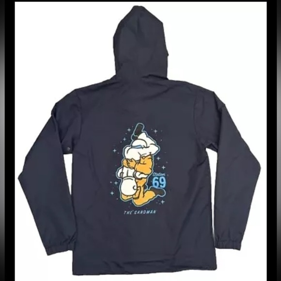Adam Sandler Station 69 Hooded Rain Jacket Men The Sandman 100% Fresh Tour Merch - Picture 2 of 4